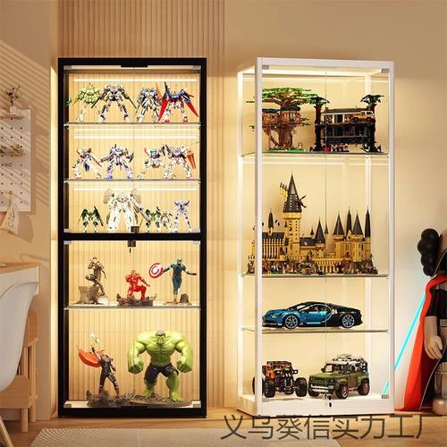 乐高与手办的家 一款防尘透明玻璃展示柜的优雅收纳方案